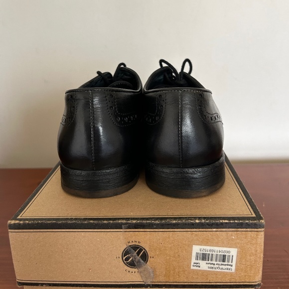Pre-owned Men’s H by Hudson Black Davern Drum Dye Brogue Derby US 9/UK 8/ EU 42 main image 13